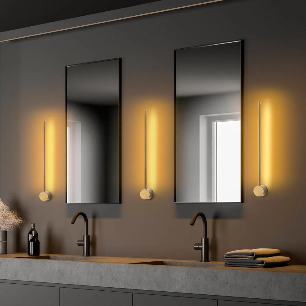 Lampada da parete LED dorata Sword – Opviq lights