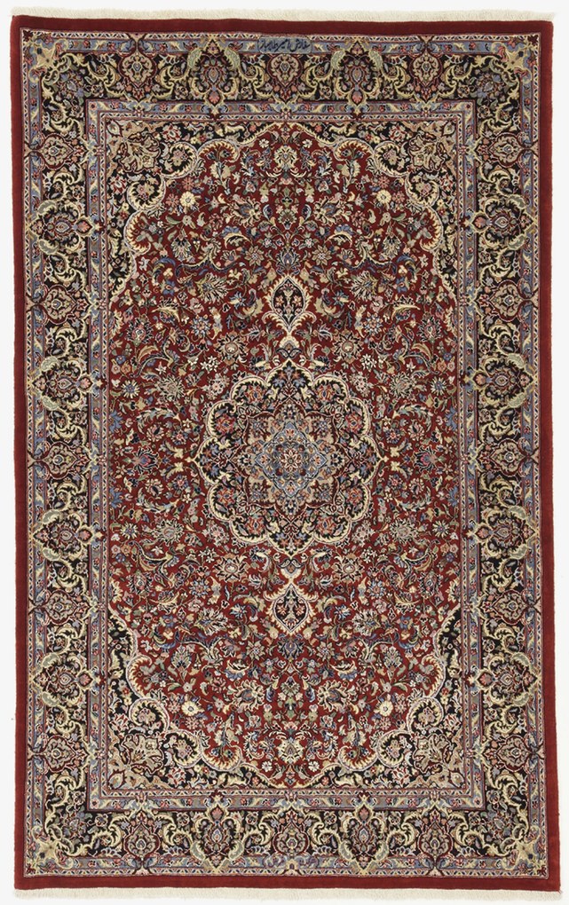 Isfahan Tappeto 170 x 110 (Iran) Annodato A Mano