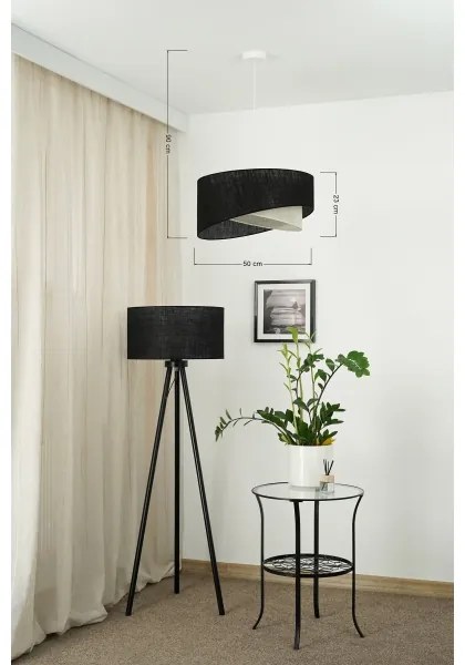 Brilagi - Lampadario LED a sospensione con filo LYRA 1xE27/15W/230V nero/color crema
