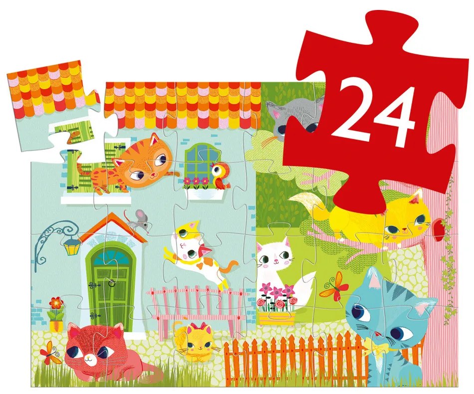 Puzzle - gattini giocosi - 24 pezzi