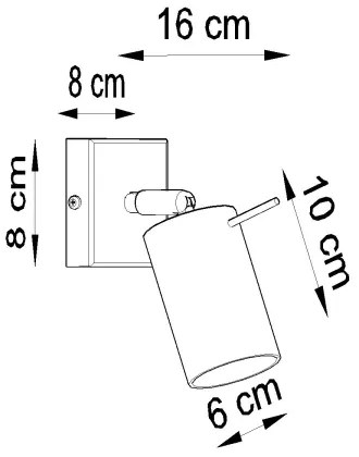 Brilagi - Luce Spot da parete a LED ASMUS 1xGU10/7W/230V nero