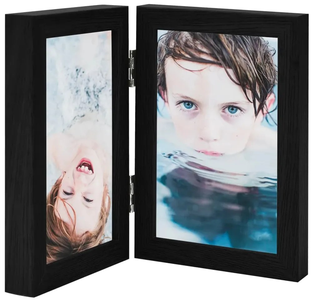 Cornici Portafoto A Libro Nere 2x(21x29,7 Cm) /