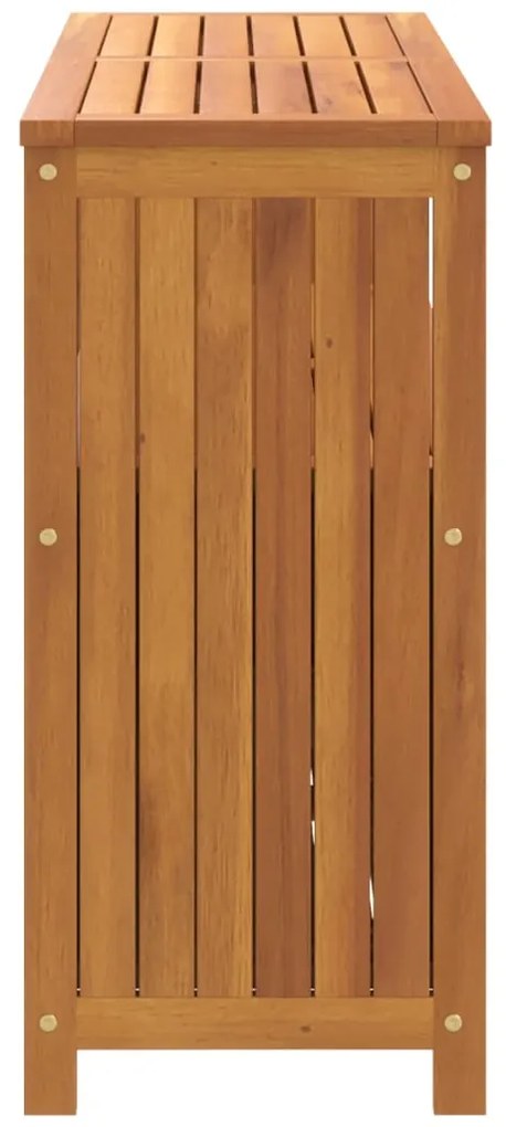 Tavolo consolle da giardino 110x35x75 cm legno massello acacia