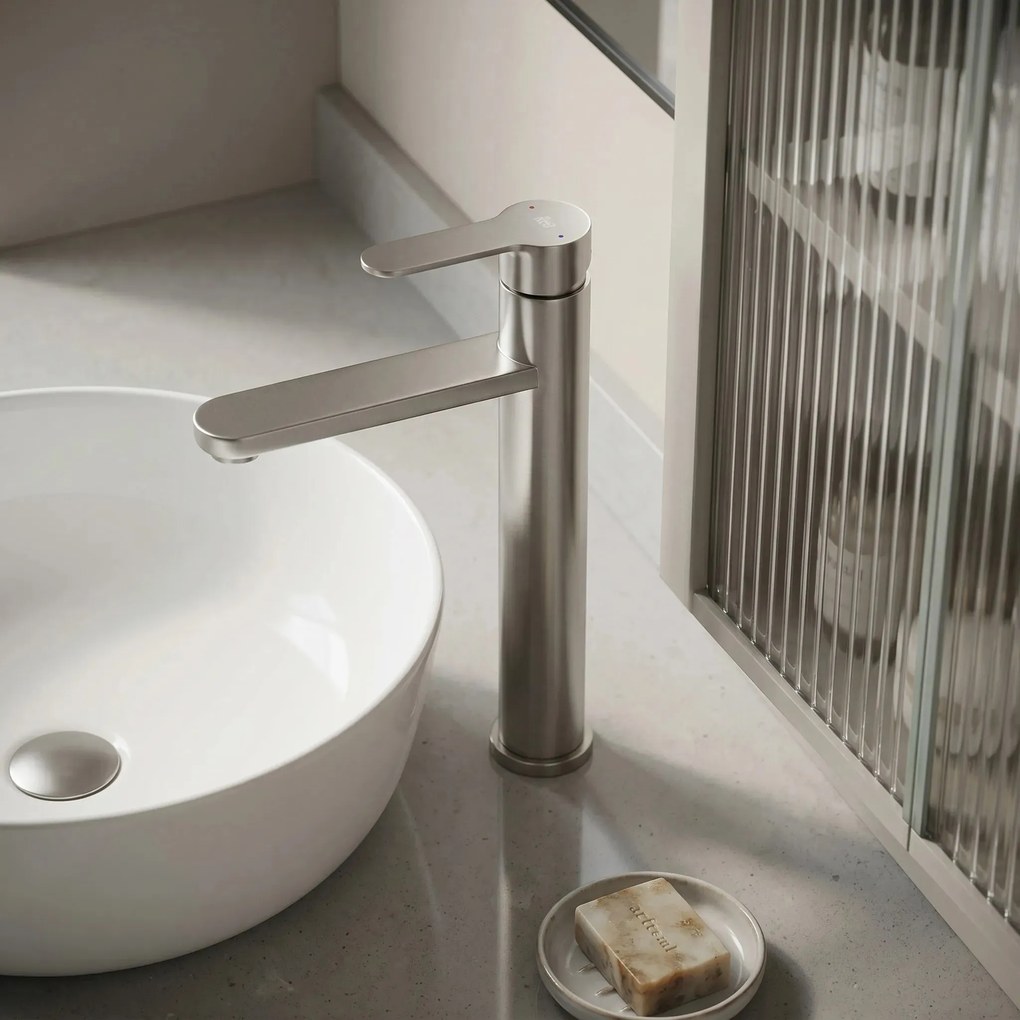 Rubinetto da bagno Rea Arcos Brush Nickel