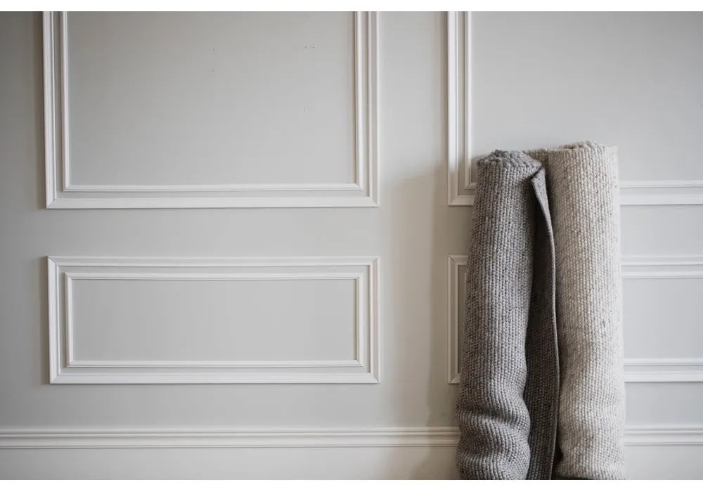 Tappeto in lana grigio 340x240 cm Auckland - Rowico