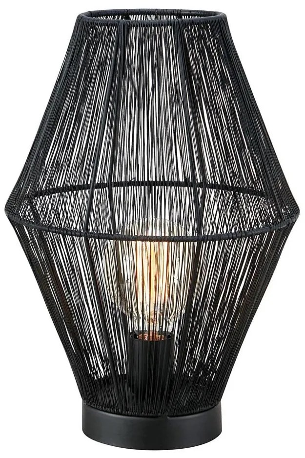 Markslöjd 108666 - Lampada da tavolo CASA 1xE27/40W/230V nero
