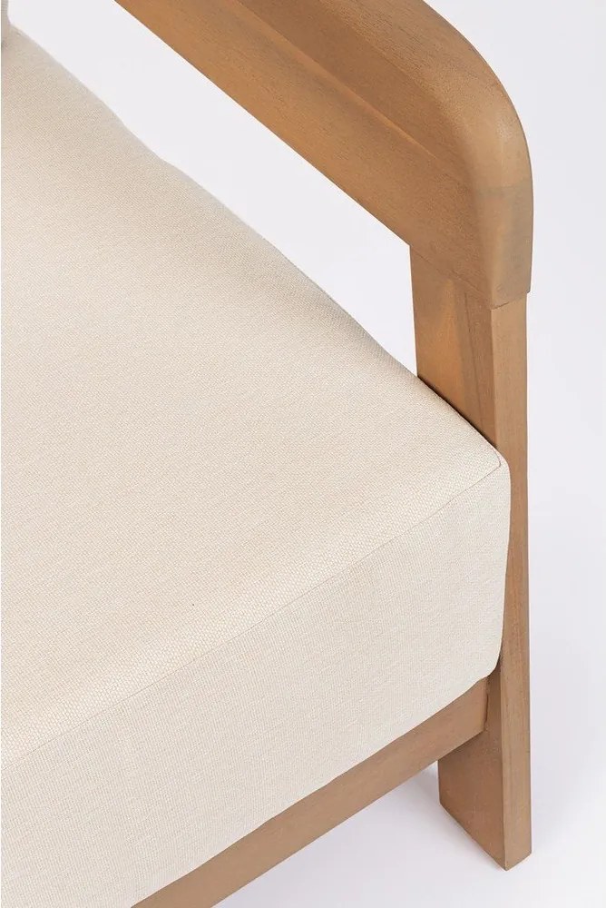 Divano da giardino di colore naturale in acacia massiccia Pablo – Bizzotto