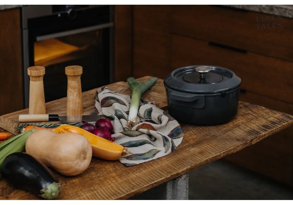 Asciugamano di lino 65x65 cm Golden Fall - Linen Tales