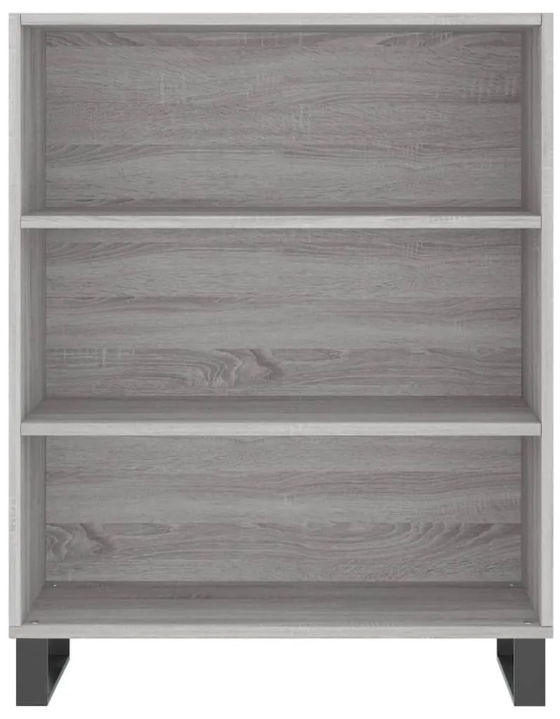 Scaffale grigio sonoma 69,5x32,5x90 cm in legno multistrato