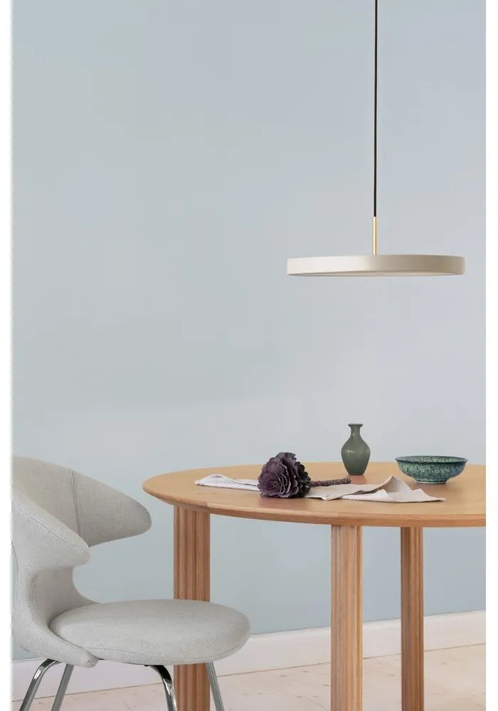 Apparecchio a sospensione dimmerabile LED crema con paralume in metallo ø 43 cm Asteria Plus Medium - UMAGE