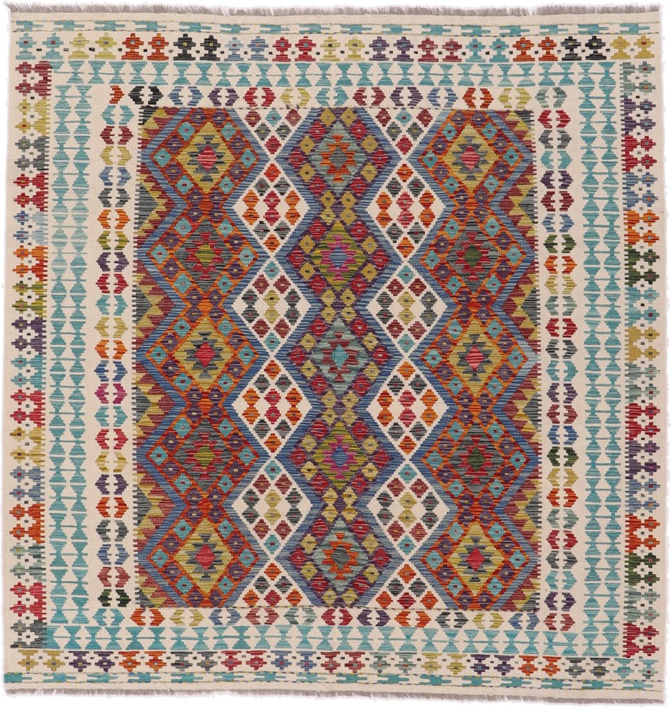 Kilim Tappeto orientale 210x200 (Afghanistan) Tessuto A Mano