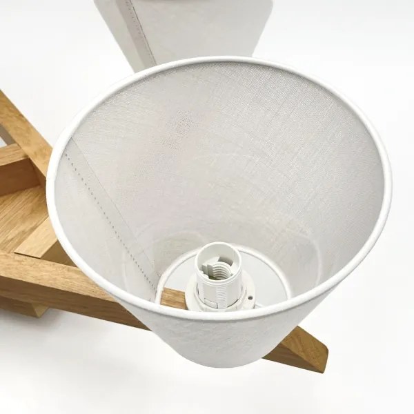 Brilagi - LED  Lampadario a plafone ANTHONY 5xE14/40W/230V quercia/bianco