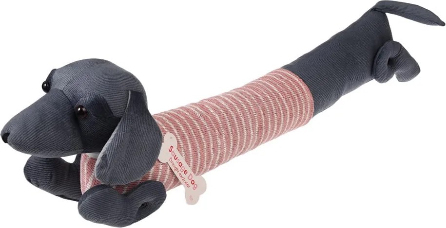 Paraspifferi per porta rosa/grigio 17x76 cm Sausage Dog – Rex London