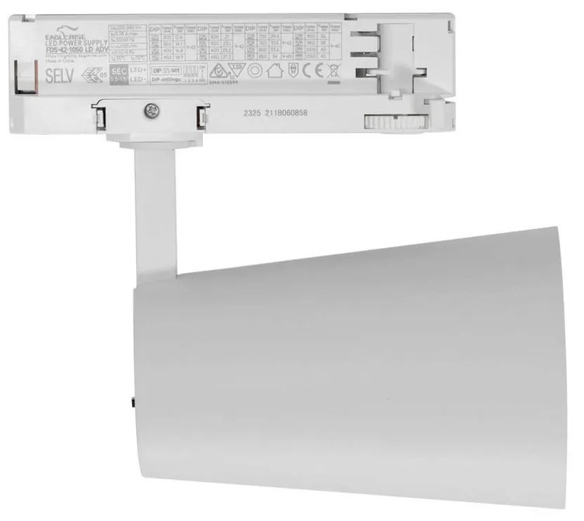 Faro LED 30W Trifase CRI92 CCT Bianco Variabile 38° Bridgelux LED Colore Bianco Variabile CCT