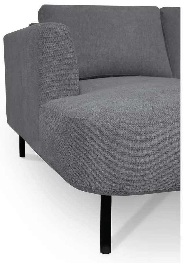 Divano angolare grigio scuro (angolo destro/"U") Hero - Scandic