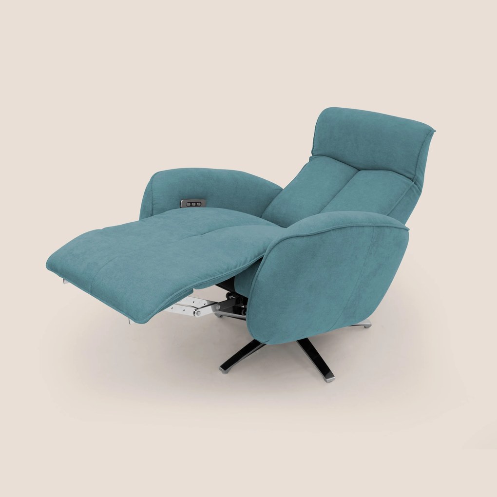EVA Poltroncina RELAX in morbido tessuto impermeabile T02 azzurro