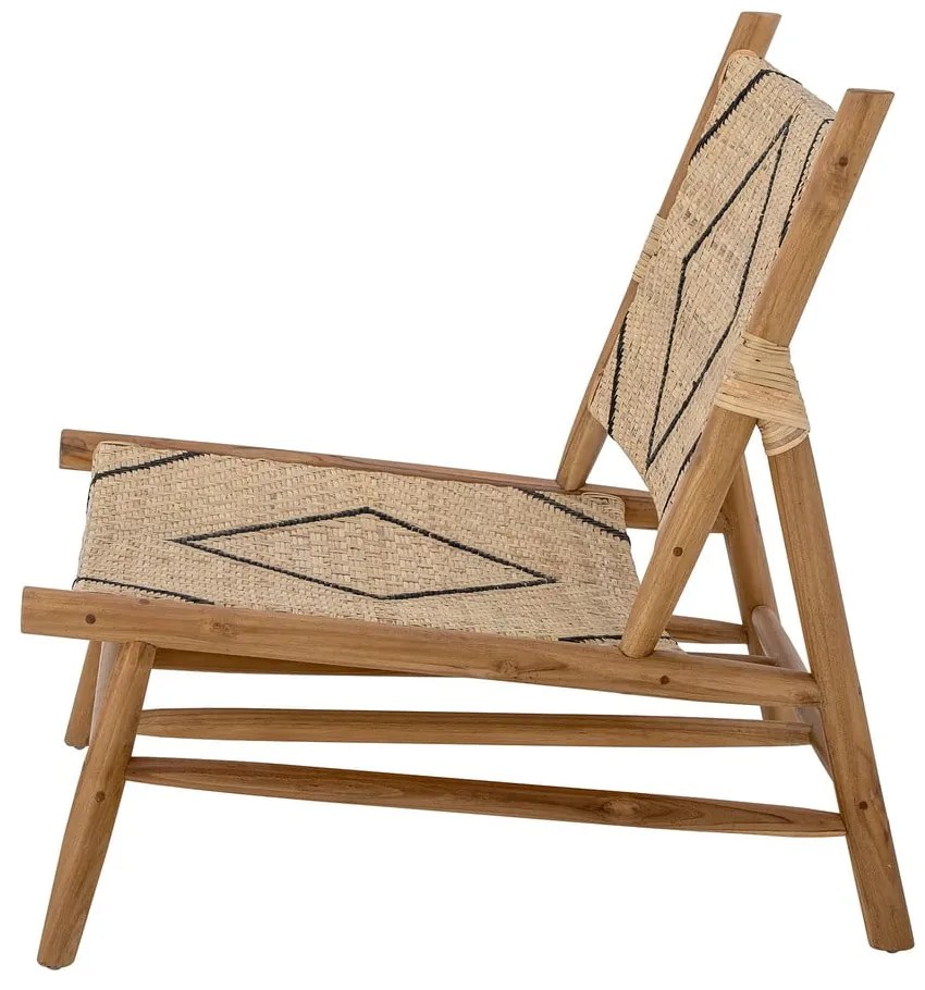 Poltrona con intreccio in colore naturale Lennox - Bloomingville