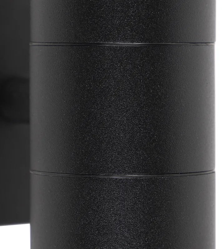 Set di 2 applique da esterno nere IP44 - Duo