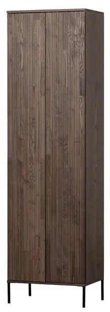 Armadio marrone con effetto frassino 60x210x42 cm Gravure – WOOOD