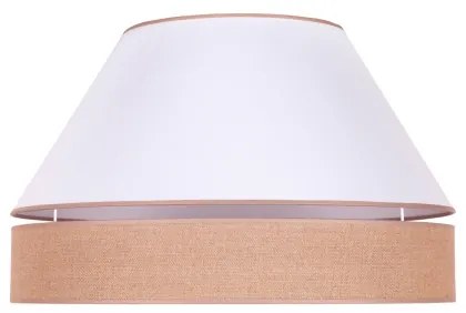 Duolla - Plafoniera AVIGNON 3xE27/15W/230V diametro 60 cm bianco/marrone