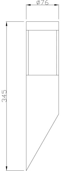 Deko-Light 731106 - Applique da esterno PORRIMA 1xGU10/5W/230V IP44 cromo