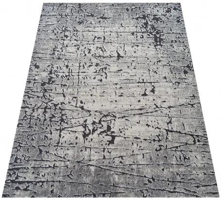 Tappeto moderno grigio astratto Larghezza: 120 cm | Lunghezza: 170 cm