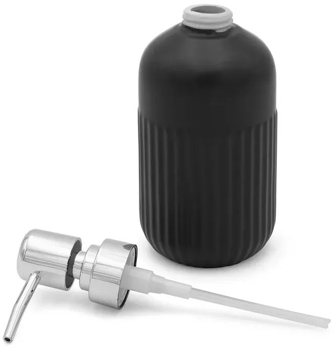 Set completo accessori bagno nero in ceramica Cup
