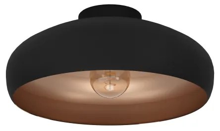Eglo 55248 - Plafoniera MOGANO 1xE27/60W/230V nero