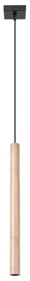 Sollux SL.1266 - Lampadario a sospensione con filo PASTELO 1xG9/8W/230V legno