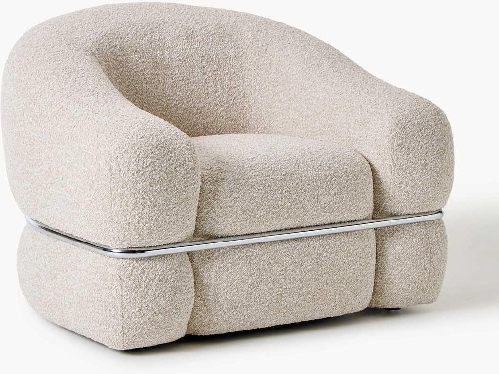 Poltrona in bouclé Wilma