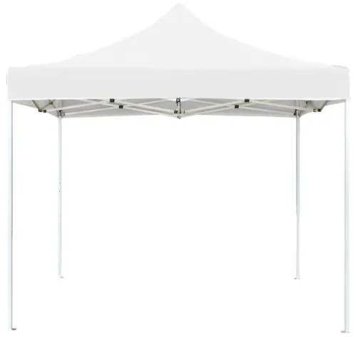 Gazebo Professionale Pieghevole Alluminio 2x2 m Bianco