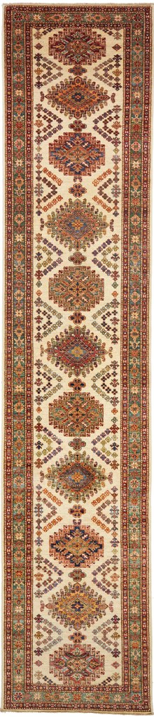 Kazak Tappeto orientale 80x400 (Pakistan) Annodato A Mano