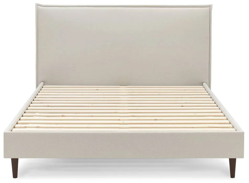 Letto matrimoniale imbottito beige con griglia 160x200 cm Sary - Bobochic Paris
