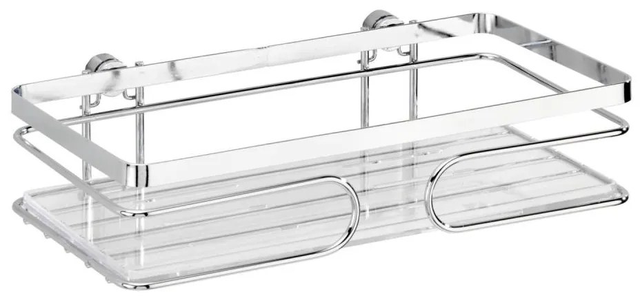 WENKO 20409100-Mensola PREMIUM in acciaio inossidabile 24x13,5 cm inox/argento
