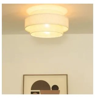 Plafoniera BOHO 1xE27/60W/230V Ø 40 cm crema/juta