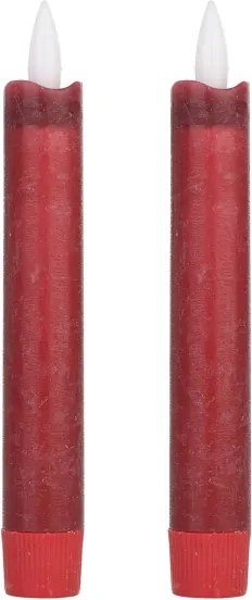 Eglo 422216 - SET 2x LED Candele ANTANABE LED/1xAAA 15 cm rosso