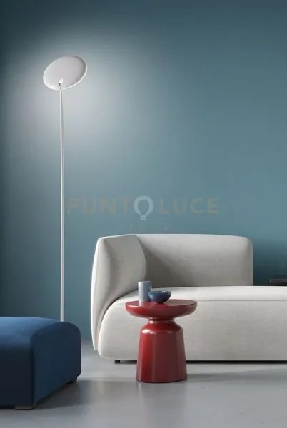 Piantana in metallo verniciato bianco ophelia regolabile a 180° led...