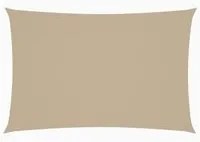 Parasole a Vela Oxford Rettangolare 2x4 m Beige