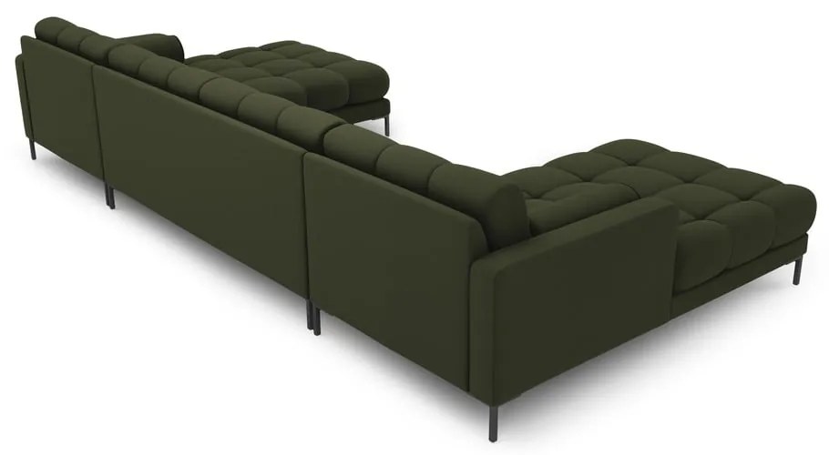 Divano a U angolare verde Bali - Cosmopolitan Design