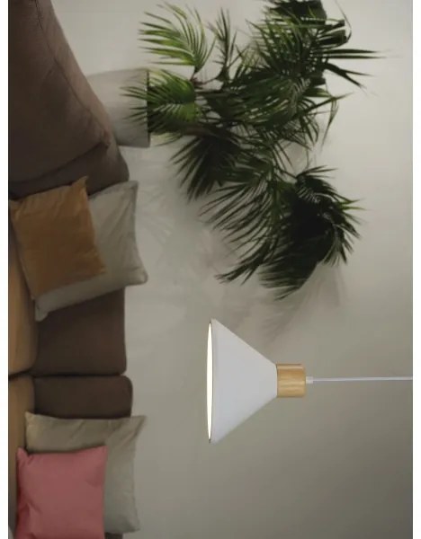 Ledvance - Lampadario a sospensione con filo DECOR PLASTER 1xE27/25W/230V diametro 22 cm gesso bianco