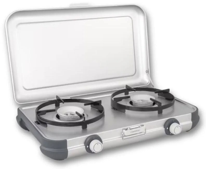 Campingaz - Fornello cucinino bb gas portatile due fuochi leggero e compatto con coperchio acciaio smaltato Kitchen 2