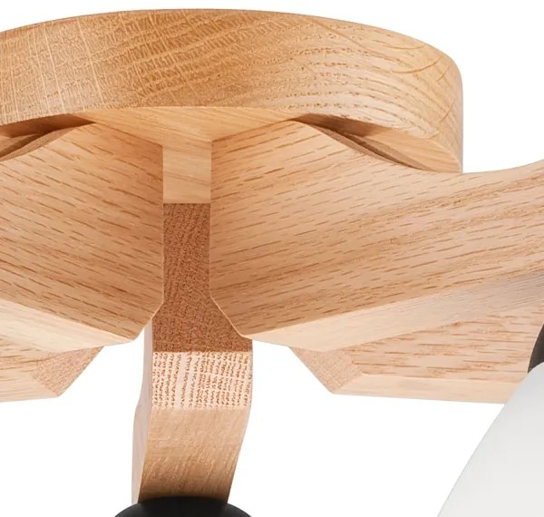 Lampadario a plafone ADRIANO 5xE27/60W/230V quercia