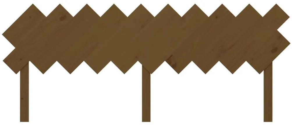 Testiera per letto miele 196x3x80,5cm in legno massello di pino