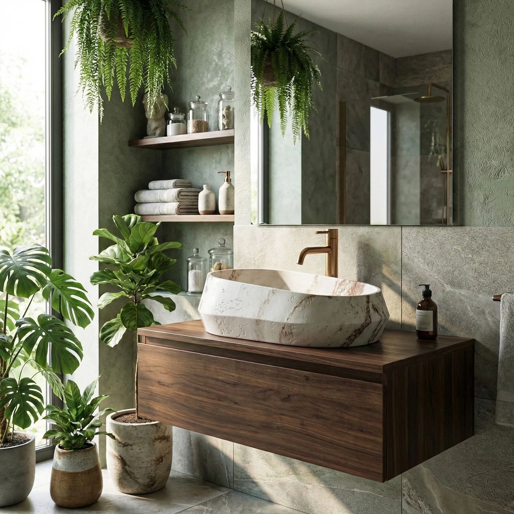 Lavabo da appoggio Rea Zoe Travo