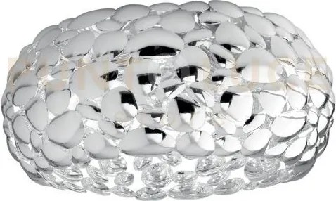 Plafoniera dioniso cromo 3 luci attacco e27 48x48x21cm in metallo