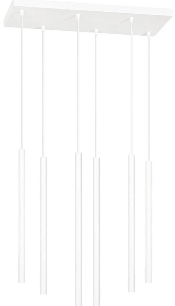 Lampadario a sospensione SELTER 6 WHITE
