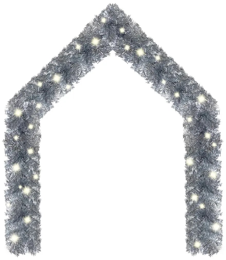 Ghirlanda Natalizia con Luci a LED 10 m, Argento