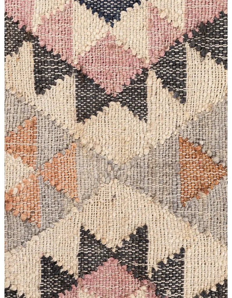 Tappeto grigio in iuta tessuto a mano 160x230 cm Roya Parsa – Elle Decoration