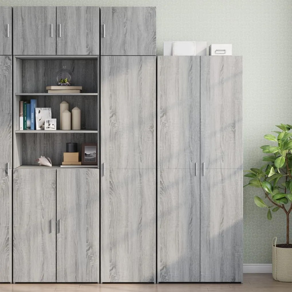 Mobile a parete grigio sonoma 45x42,5x40cm in legno multistrato