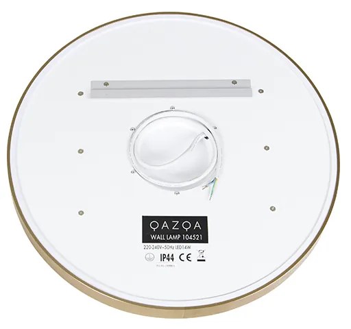 Specchio da bagno rame 50 cm con LED dimmerabile a 3 livelli con touch rotondo - Miral